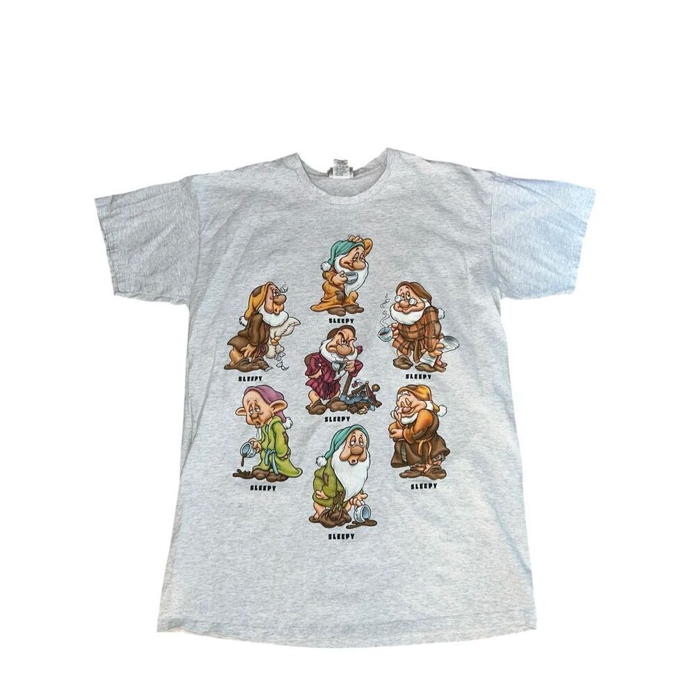 Disney World vintage one size sleep shirt seven dwarfs Snow White T Shirt Adult